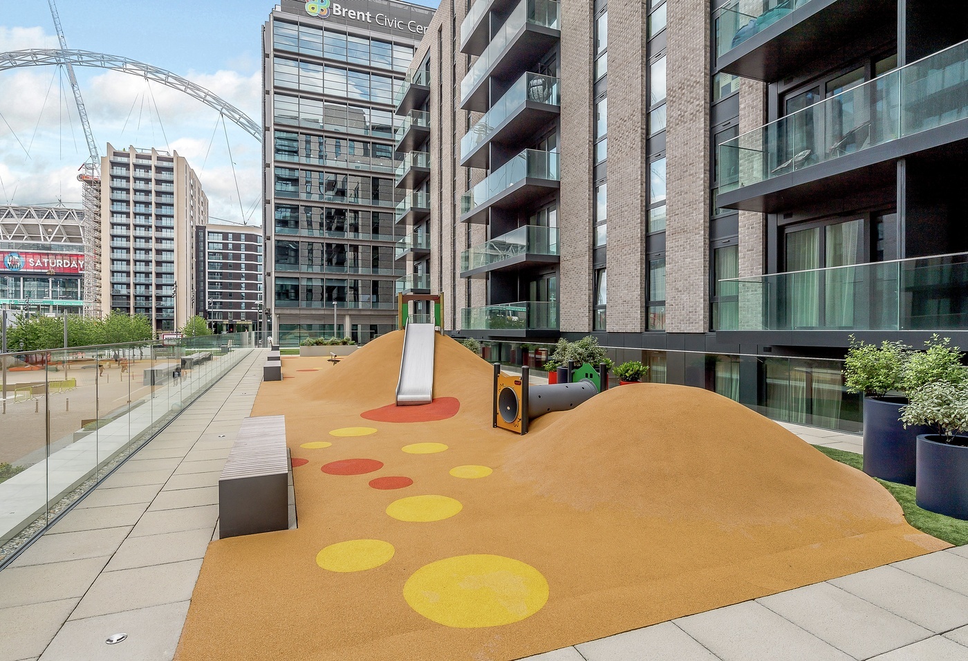 wembley roof garden and podium playground