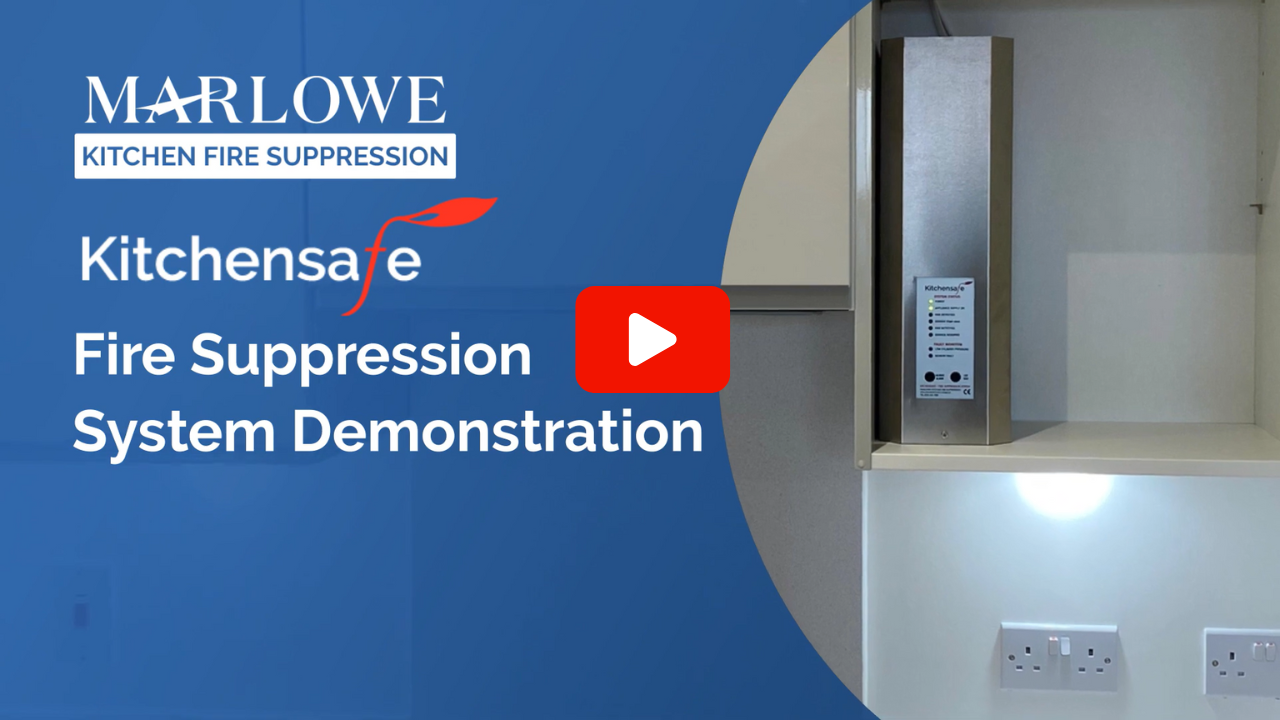 Watch a demonstration of the Kitchen Fire Suppression System