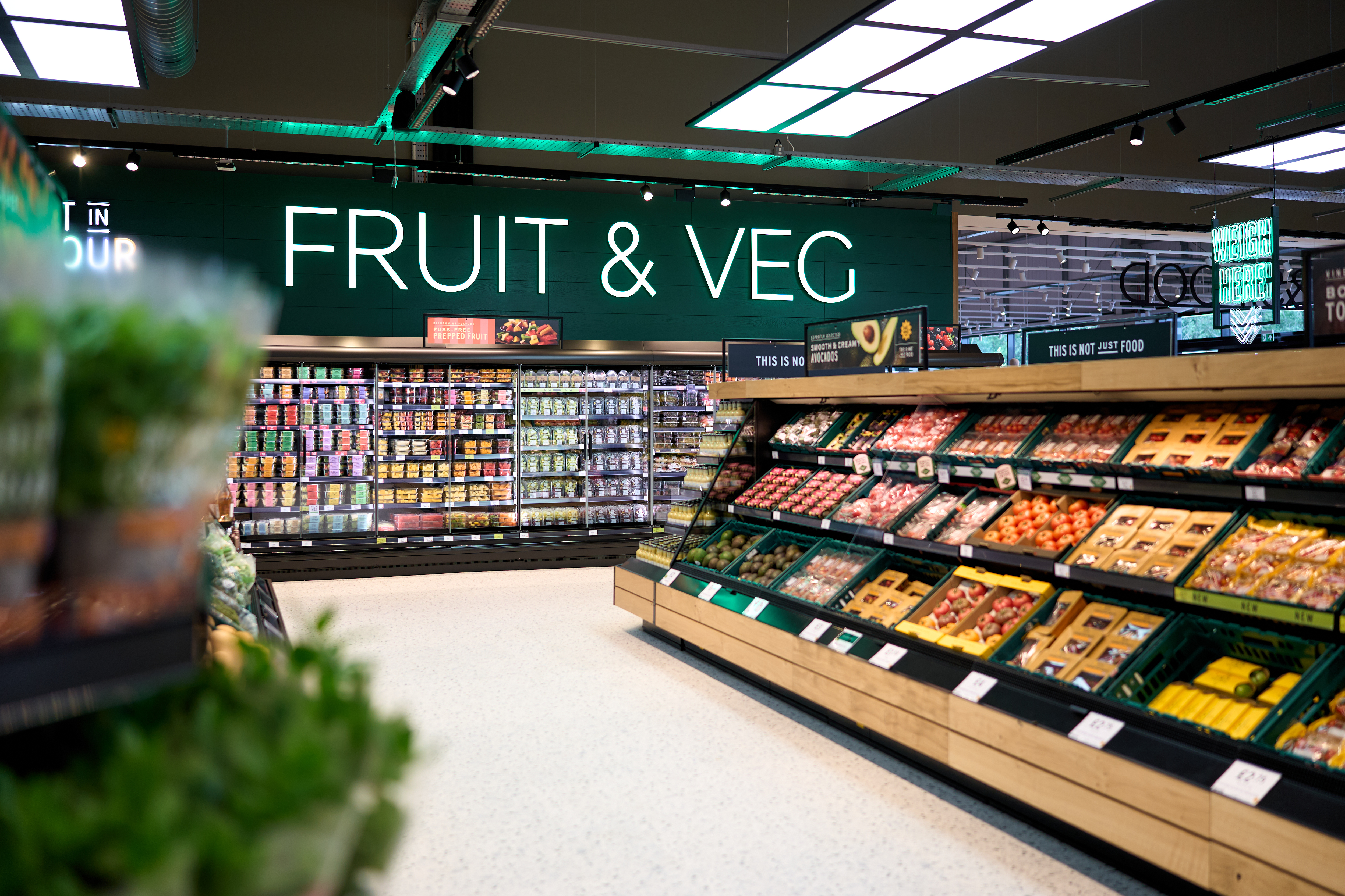 M&S fruit and veg display