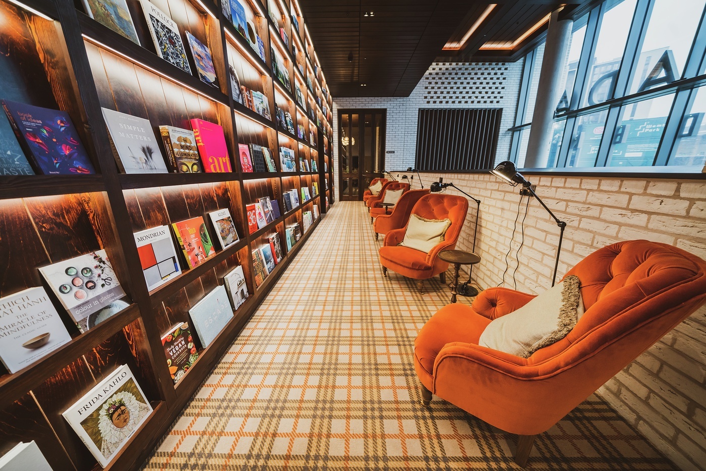 Library at Quintain Living's Thomson apartment