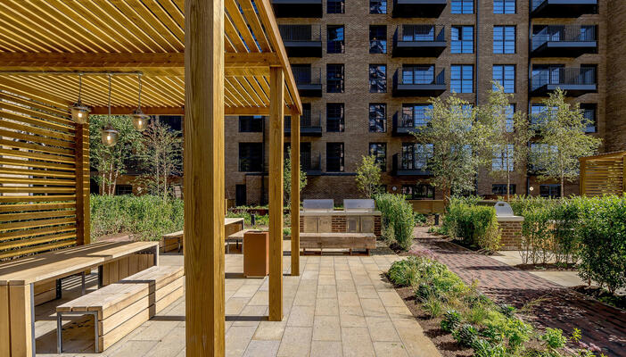 Ferrum’s gardens with BBQ areas