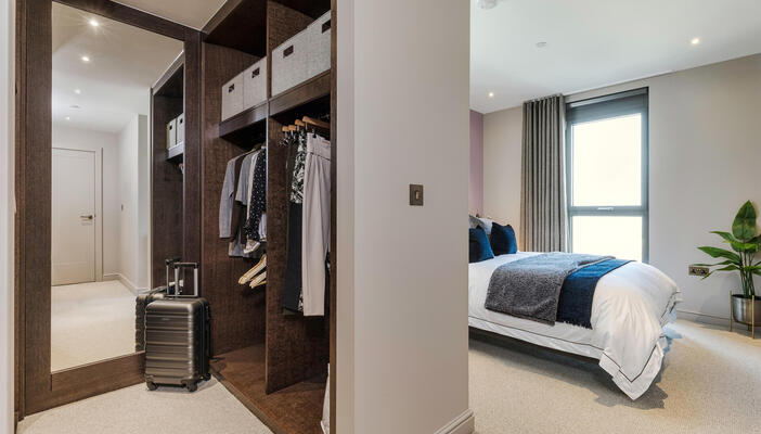 Walk-in wardrobes & ample storage space