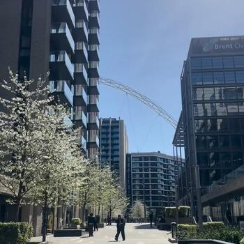 Instagram post about Quintain Living.