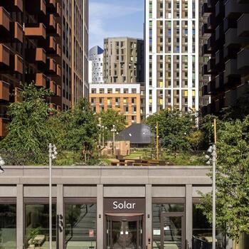 Instagram post about Quintain Living.