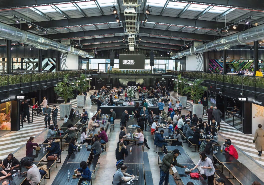 Inside Boxpark