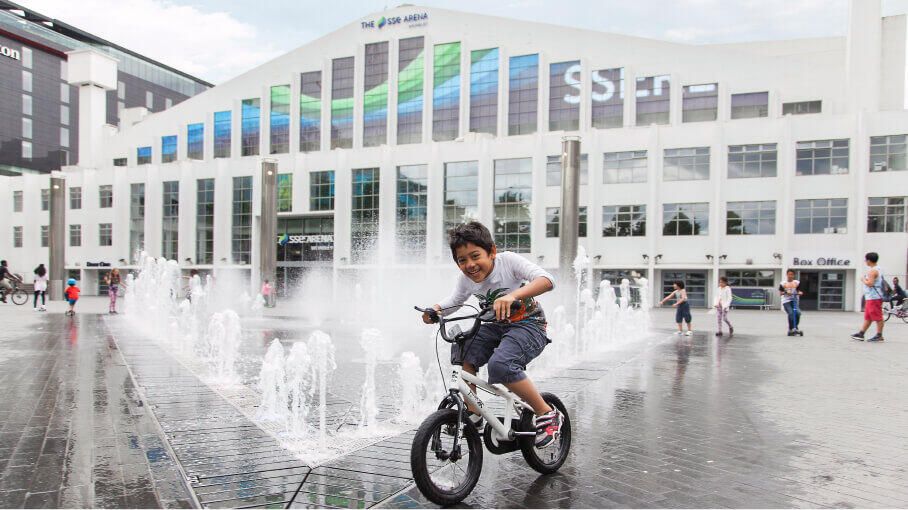 boy cycling