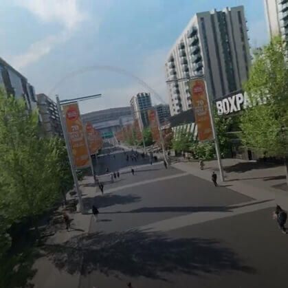 Fly around Wembley Park